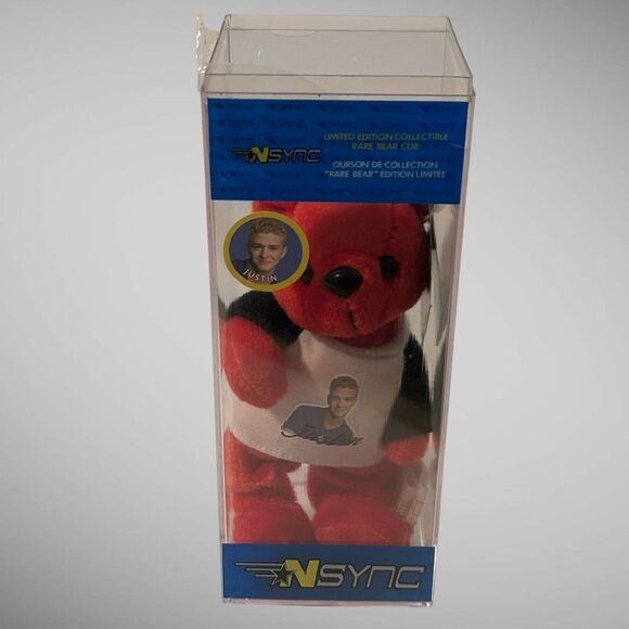 Vintage Justin Timberlake NSYNC  Limited Edition 7” Collectible Plush Bear Cub - Picture 15 of 16